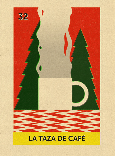 Coffee Cup Loteria Card / Twin Peaks coffee illustrator loteria photoshop twin peaks