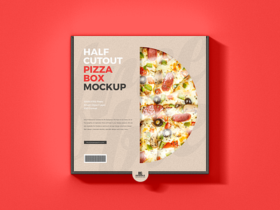 Free Half Cutout Pizza Box Mockup box mockup branding download free free mockup freebie identity mock up mockup mockup free mockup psd mockups packaging mockup pizza pizza box mockup pizza mockup print psd stationery template