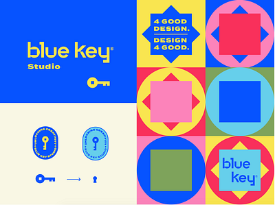 Blue Key Color Exploration branding custom identity lettering logo typogaphy