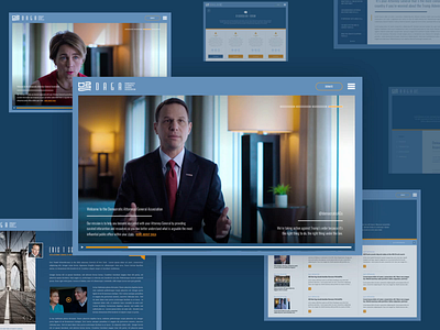 Web Design & Dev - Democratic Attorneys General Association graphic design homepage web web design web layout webdesign website website design