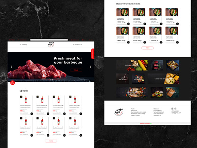 Ресторан израильской кухни design first page logo ui ux webdesign интернет магазин