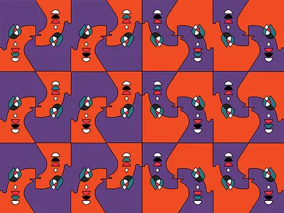 Pattern _2 design illustration minimal pattern vector