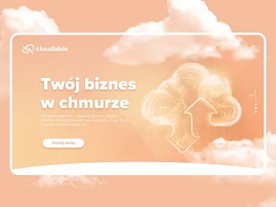 Cloudable website concept branding clean cloud design logo minimal ux web design website