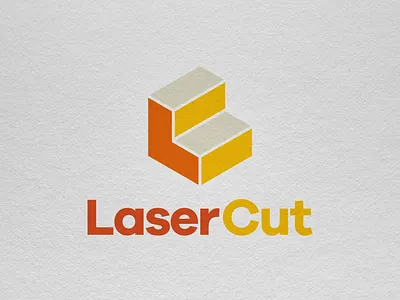 LaserCut Company Logo branding dailylogo design lasercut logo logocore minimalist vector