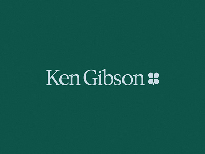 Ken Gibson | Brand Identity 🍀 bold brand branding clover cross design faith ireland irish logo logo design minimal ministry pastor philanthropy simple speaker