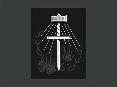 Christus Victor Illustration bible chains cross crown darkness grain illustration jesus jesus christ light procreate serpent shadow snake texture