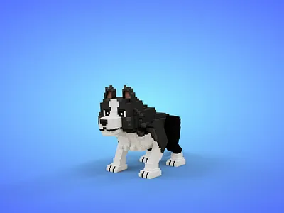 Voxel Farm Animals - Dog - Game Asset 3d 3d model animals pack dog fantasy farm animals game asset game assets gamedev godot isometric lowpoly stylized unity unreal engine voxedit voxel voxel art voxels