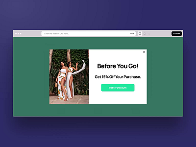 Exit Intent Popup – Discount Offer Template website popup