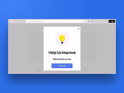 Exit Intent Popup – Feedback Request Template website popup