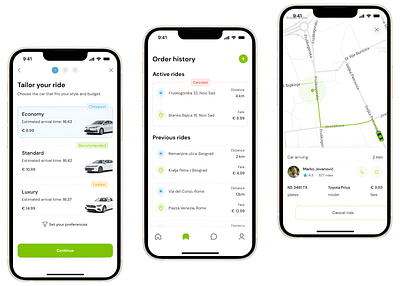 Ride-Hailing App mobile app ride booking ride hailing ui design ux design