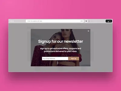 Welcome Offer Popup Template website popup