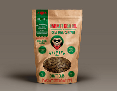 Carmel CBD Company / CRE8 Love Dog Treats branding design illustration packaging packaging design