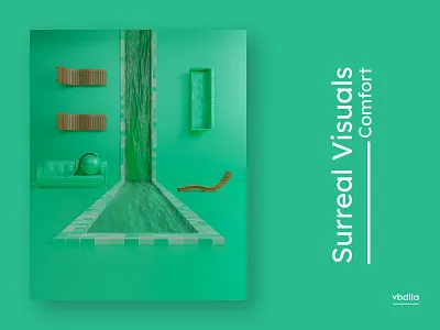 Comfort - Surreal Visuals 3d 3d art 3d artist abstract art blender design graphic design surreal surrealism vibrant vibrant colors