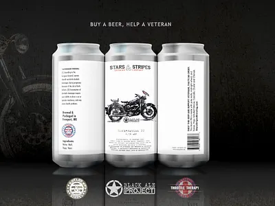 HOPEration Black IPA beer art beer branding beer can design beer label beer label design craft beer graphic design illustration label design packaging design