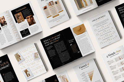 Branding Workbook Creator CANVA PS agency book brand brand design brand identity branding coach course cover ebook ecourse elegant grid magazine magazine layout minimalist teach template webinar workbook