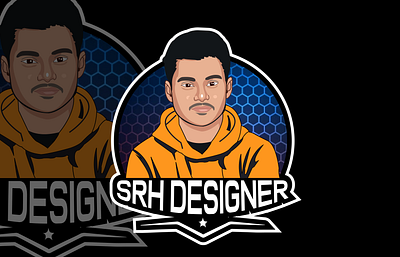 vector portrait banner design esportlogo facelogo graphicdesign illustrator logodesign mascotlogo vector vector portrait