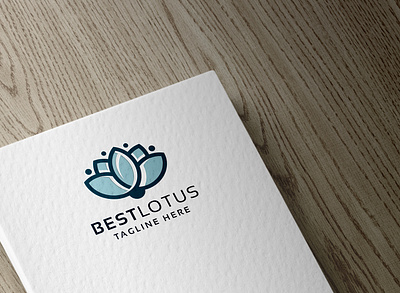 Best Lotus Logo beauty bloom blue care clinic colorful family floral florist flower