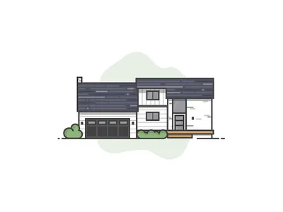 Hometown Architecture architecture house illustration line art