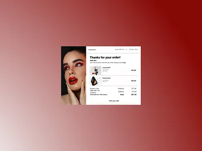 Email receipt app dailyui ui web