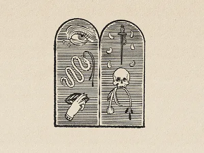 Untitled drawing illustration skull