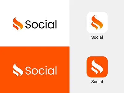 Social Logo Design branding icon logo logo design vector
