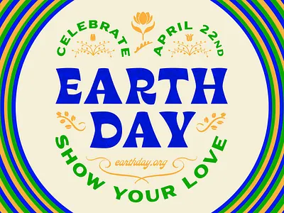 Earth Day :) badge earth earth day good vibes retro springtime vector