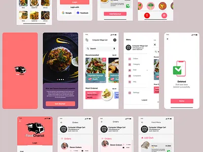 food App Admin app branding flat food app icon logo ui ui design uiux vector