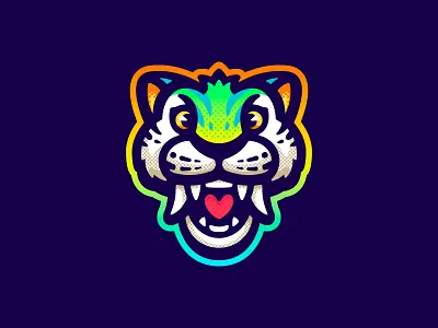 Chunky cat croods lion logo mascot sabertooth thecroods tiger wildcat