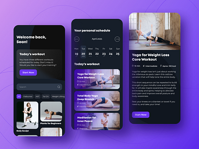 Fitness App app app design dark mode dark ui design app design concept fitness fitness app mobile app mobile app design mobile design mobile ui mobile ux ui ui design uiux ux ux design