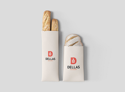 Brand identity For Dellas Bakery branding design logo minimal