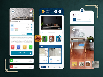 Decoration Application adobe xd app app design application application ui decoration decorative finance furniture home page interior mobile mobile ui popup shopping app ui ui ux ux