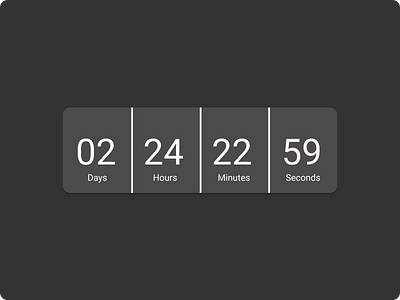 DailyUI#013 COUNTDOWN TIMER ui