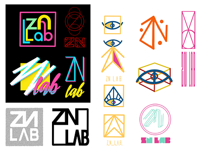 ZN-LAB logos branding design logo logodesign logotype search