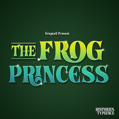 Histories Font branding fairytale illustration ligatures opentype typogaphy vector