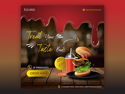 Food Business - Banner Mock-up animation branding dailyui design design app flat food graphic design icon illustration illustrator landing page logo minimal photoshop typography ui ux vector web