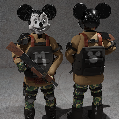 Mickey Merc 3d characterdesign
