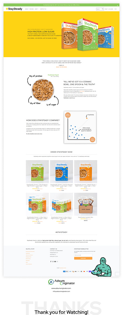 FOOD PRODUCT WEB DESIGN CONCEPT adsum adsumoriginator landing page originator ui ux design ui design ui ux design uiux user experience design user interaction user interface design ux research web layout web layout design