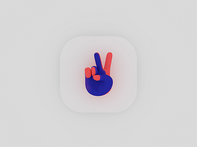 App Icon Hapiic experimentation ✌️ (Branding) 3d animation app appdesign branding icon identity illustration ios iphone logo octane sketch ui