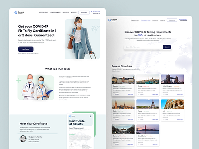 Corona Test Centre UK color corona covid design health healthcare london medical minimal test ui uk ux web