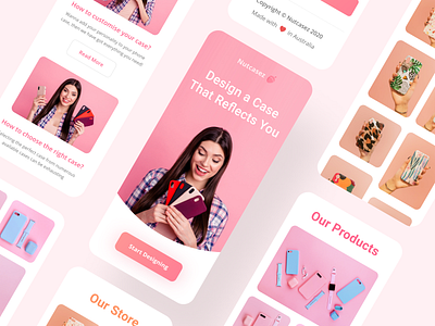 Nutcasez design figma flat minimal ui ux webdesign