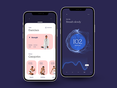 Health - workout app 3d app blender 3d concept design design health app healthcare playground sport ui ux woman workout