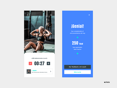 BFIT training app app design branding card design digital minimal popup product design training ui ui design vector