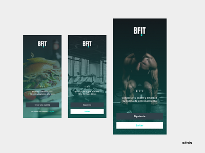 BFIT Onboarding app branding design app designer logo minimal onboarding photography product design slider ui ui design