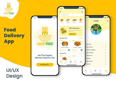 Food Delivery service - Mobile App food delivery app food delivery service food mobile ui