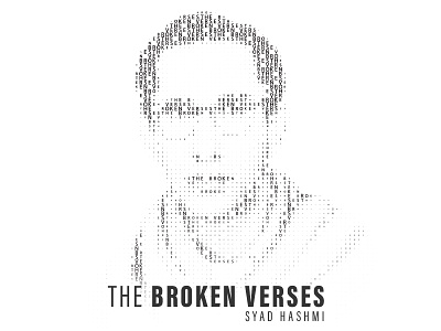 The Broken Verses book branding concept cover design typogaphy