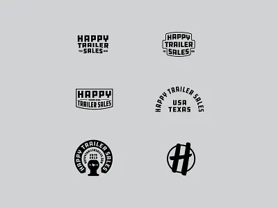 Happy Trailer Badges badge badge design design trailer