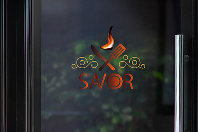 savor logo besst business company flat logo logo design minimal modern restaurants unique