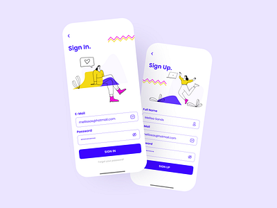 Sign In & Sign Up ui ui design uidesign uiux uiuxdesign uiuxdesigner user interface design user interface designer userinterface uxui