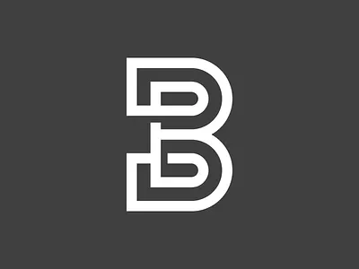 B brand identity branding contemporary illusion logo logo design minimalist minimalistic smart typography typography logo
