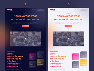 Landingpage Redesign branding branding and identity darkmode darkui design ui ux web webdesign website